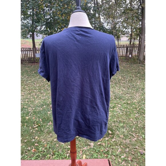 John Deere Womens 2XL Navy Floral Antlers T-Shirt - Picture 4 of 6